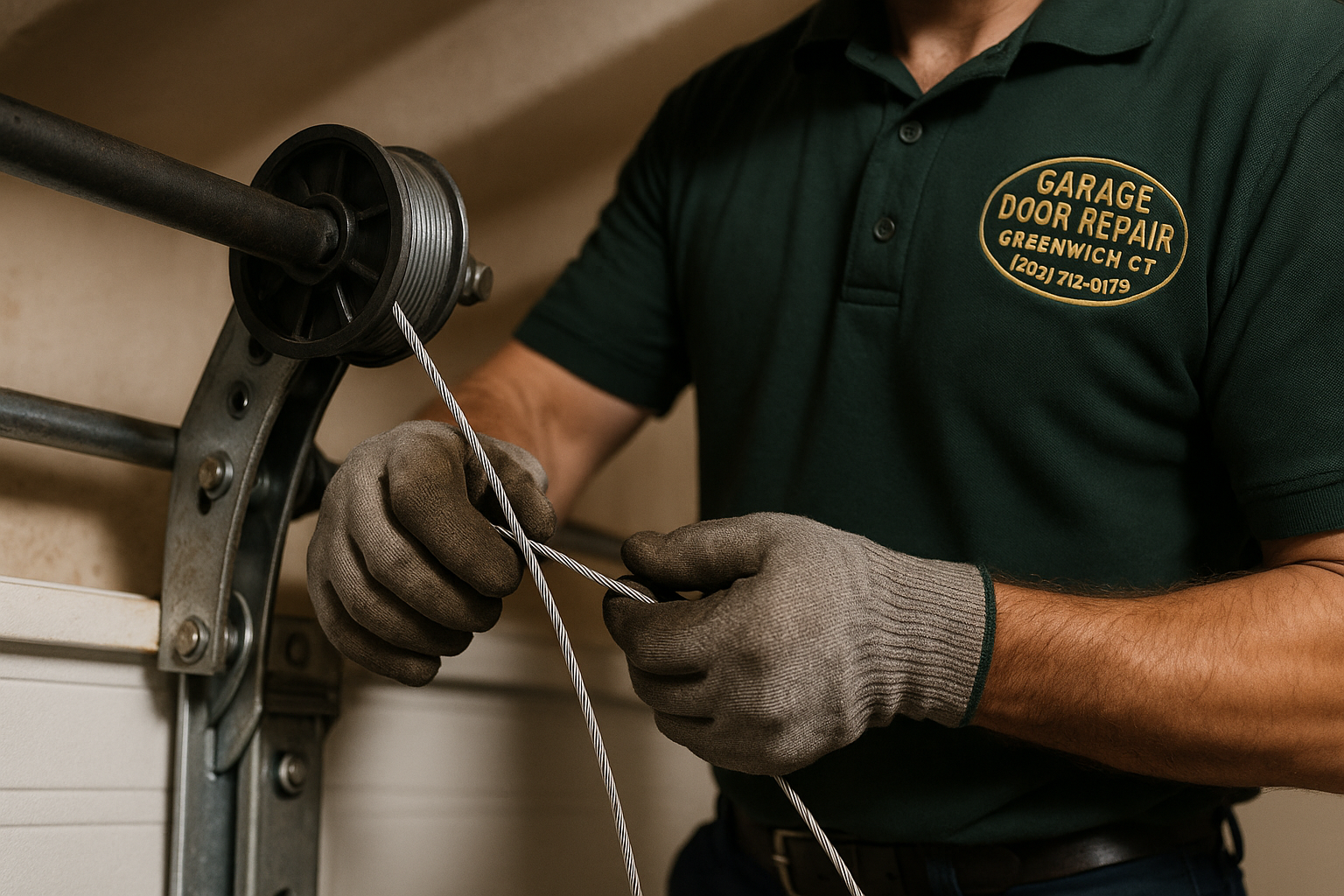 Garage Door Cable Repair in Greenwich