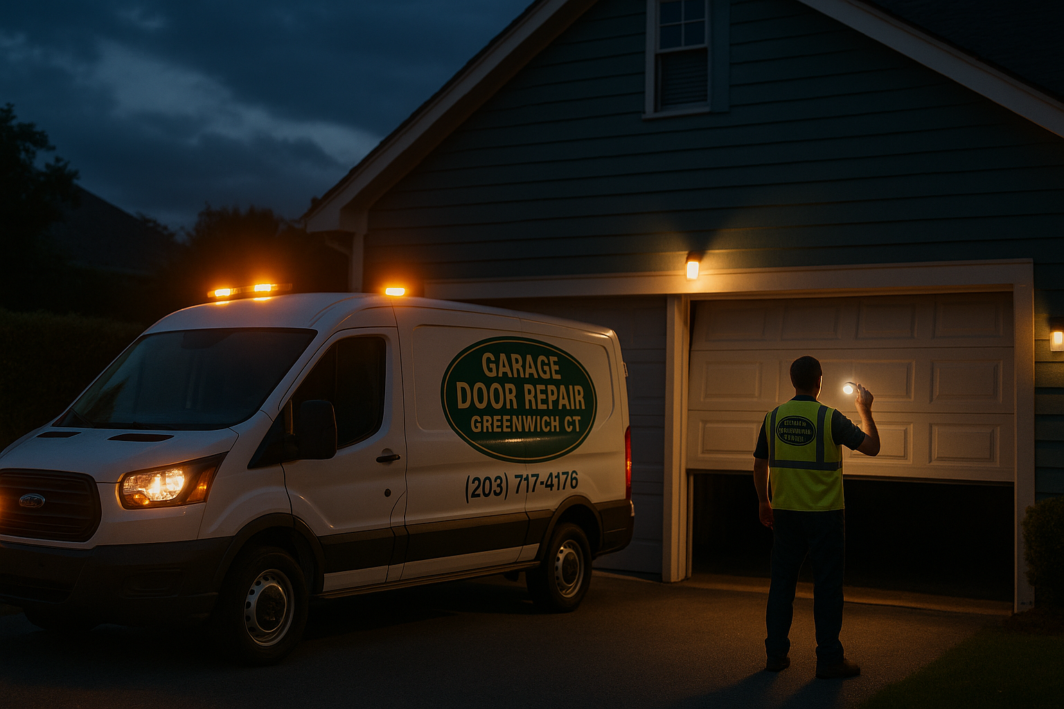 Emergency Garage Door Repair in Greenwich