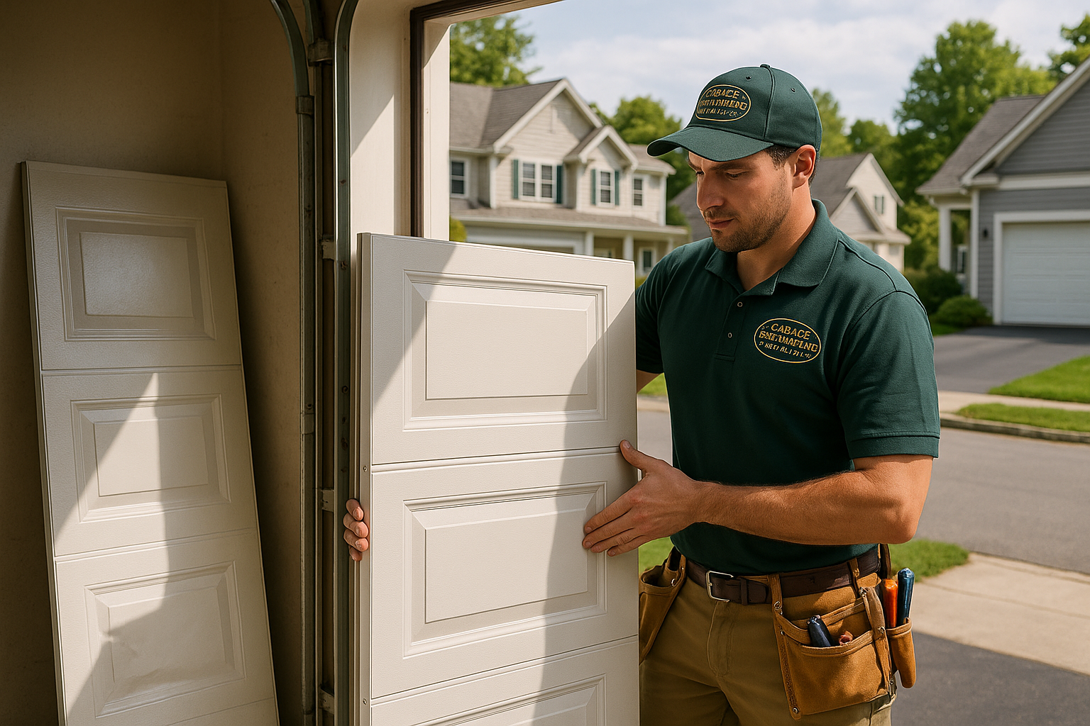 Garage Door Panel Replacement in Greenwich