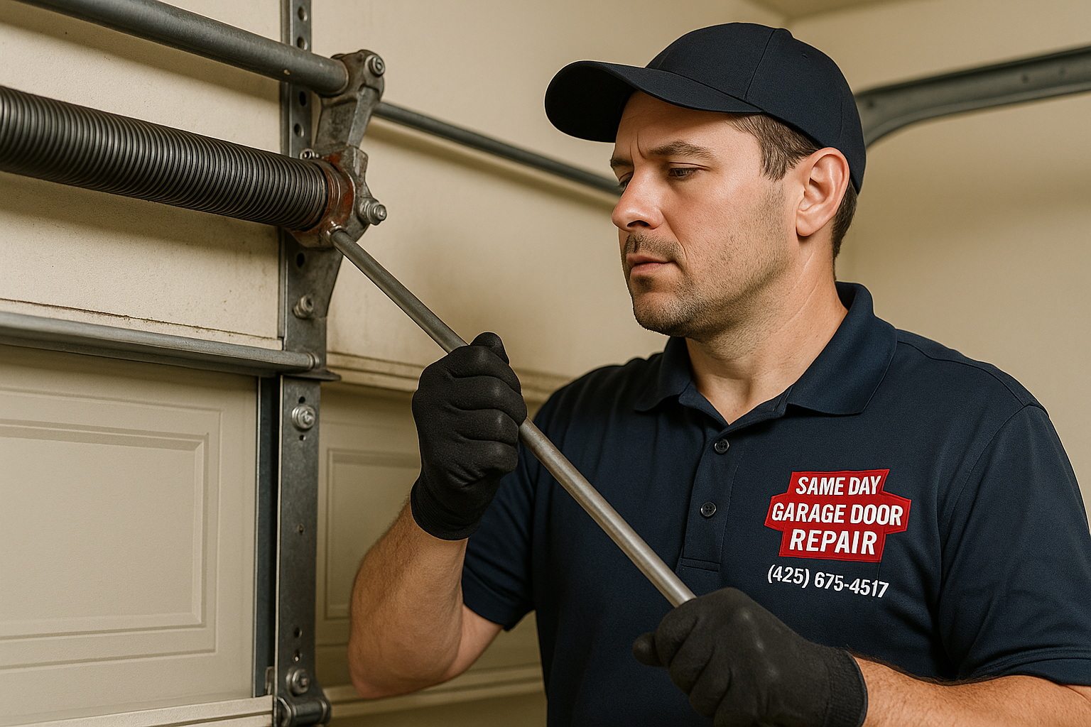 Garage Door Spring Repair service in Darien
