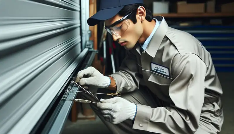Garage Door Track Repair in Greenwich