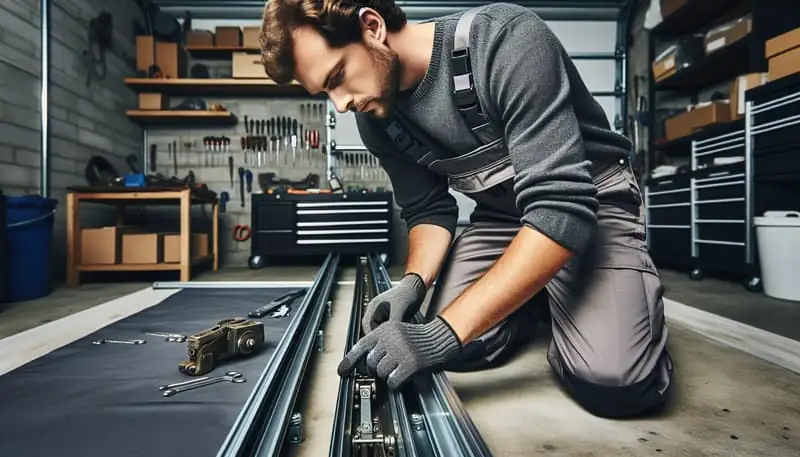 Garage Door Track Repair — Fairview